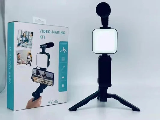 Ay-49 Video Making And Vlogging Kit | With Tripod Stand